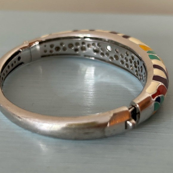 BELLE ETOILE PARROT 🦜 BANGLE BRACELET 925 STERLING SILVER EUC FINAL PRICE💥 - Picture 4 of 10